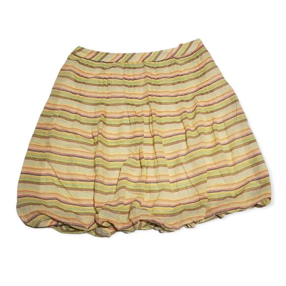 Cynthia Steffe Stripped Pastel Skirt - 2 Skirts in 1 - Size 10 - Picture 1 of 7
